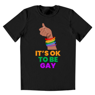 Comprar negro IT´S OK TO BE GAY Algodón peinado