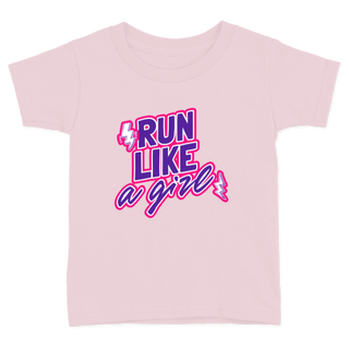 Comprar rosa-pastel Run like a girl para niña